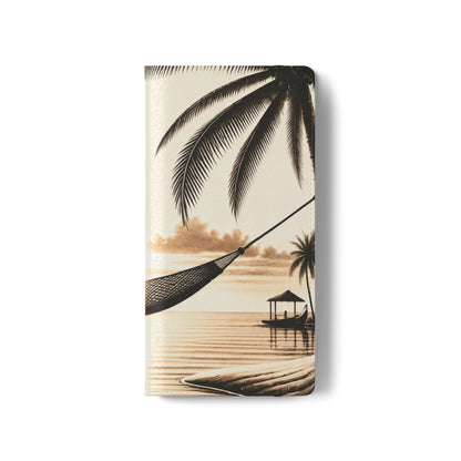 Island Serenity™ Faux Leather Flip Wallet Case for Samsung Galaxy