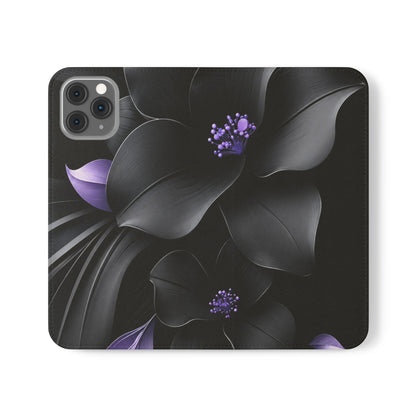 Midnight Lavender™ Flip Case for iPhone | Premium Vegan Leather Wallet Case