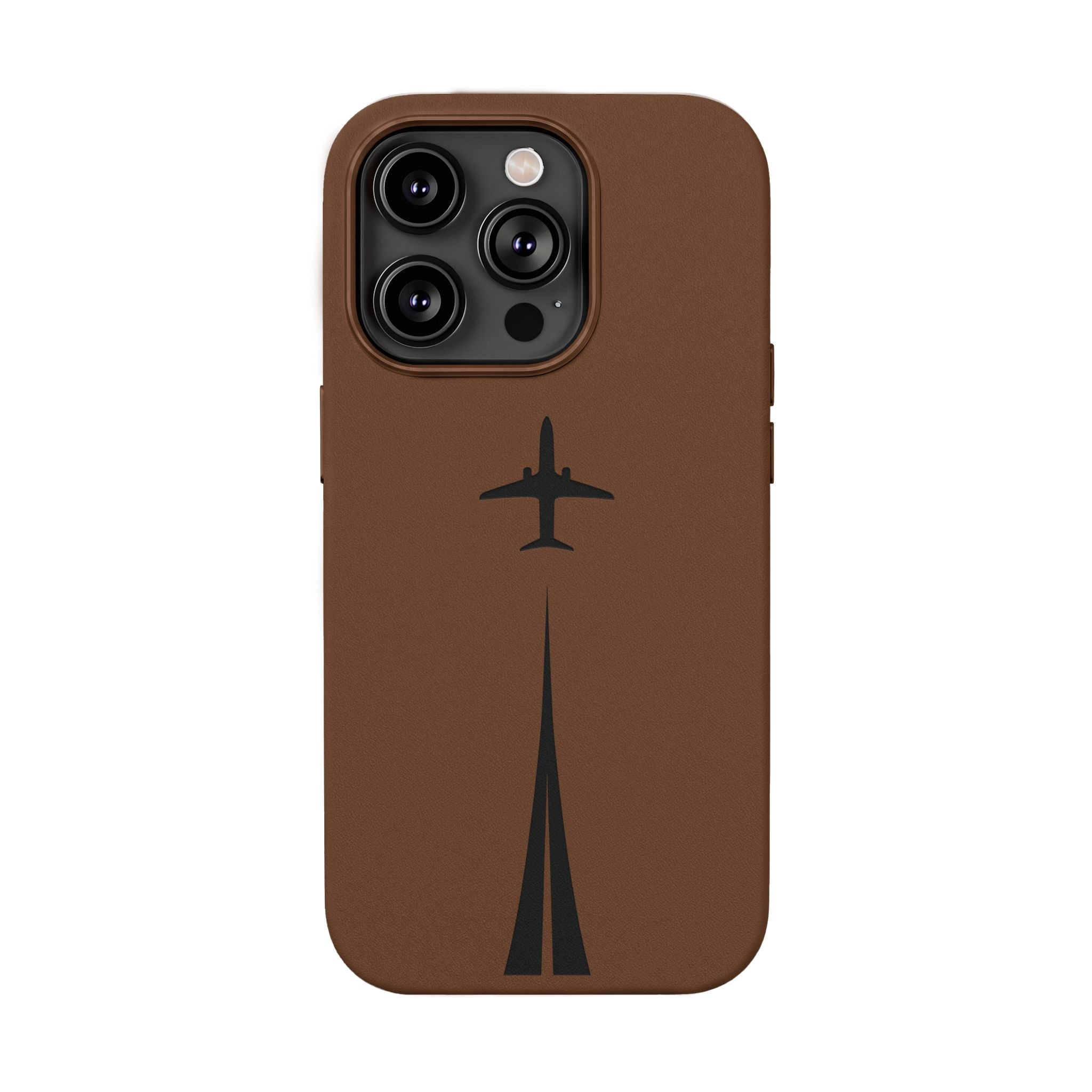 Take Off™ Engraved PU Leather Case for iPhone