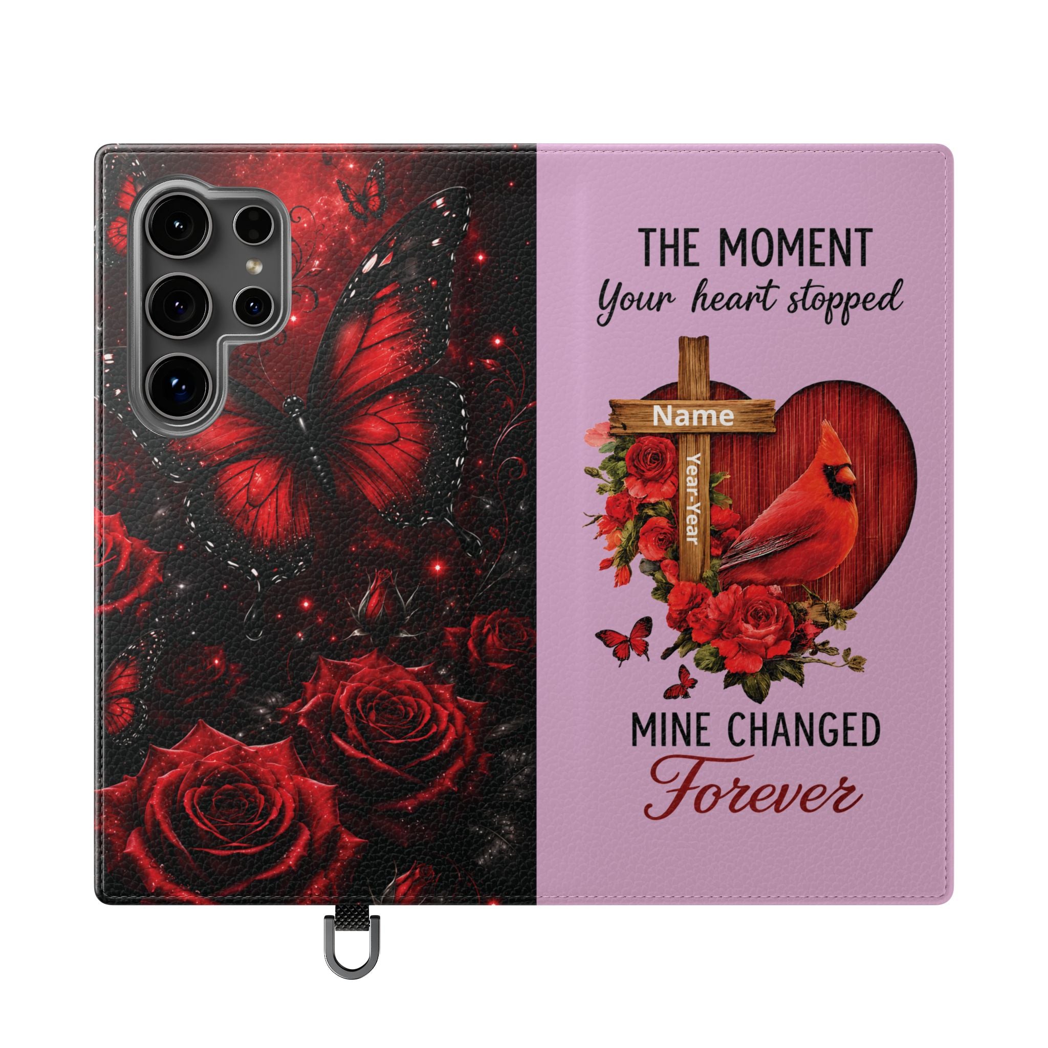 Cardinal's Promise™ Personalized Memorial Flip Wallet Case for Samsung Galaxy S Series