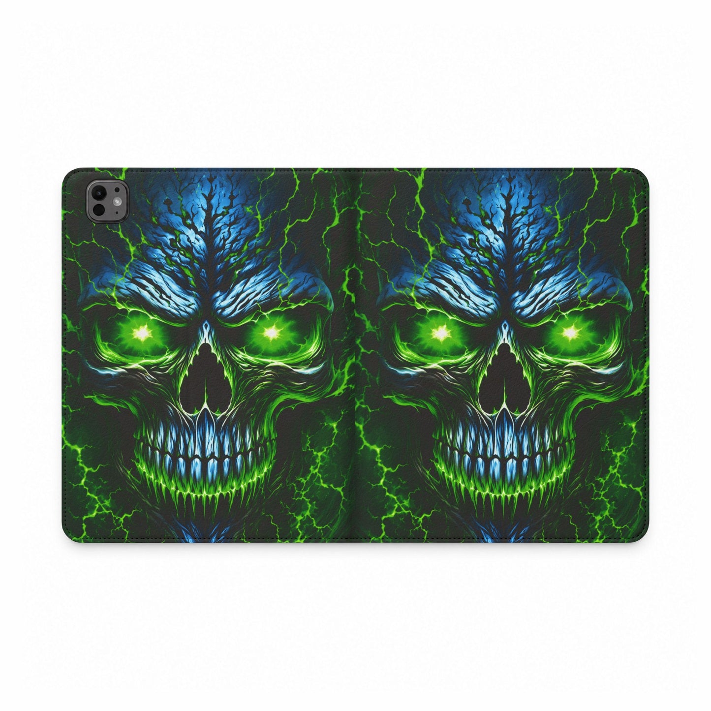 NecroVolt™ Tablet Folio Case for iPad | Skull Wallet Case with Stand
