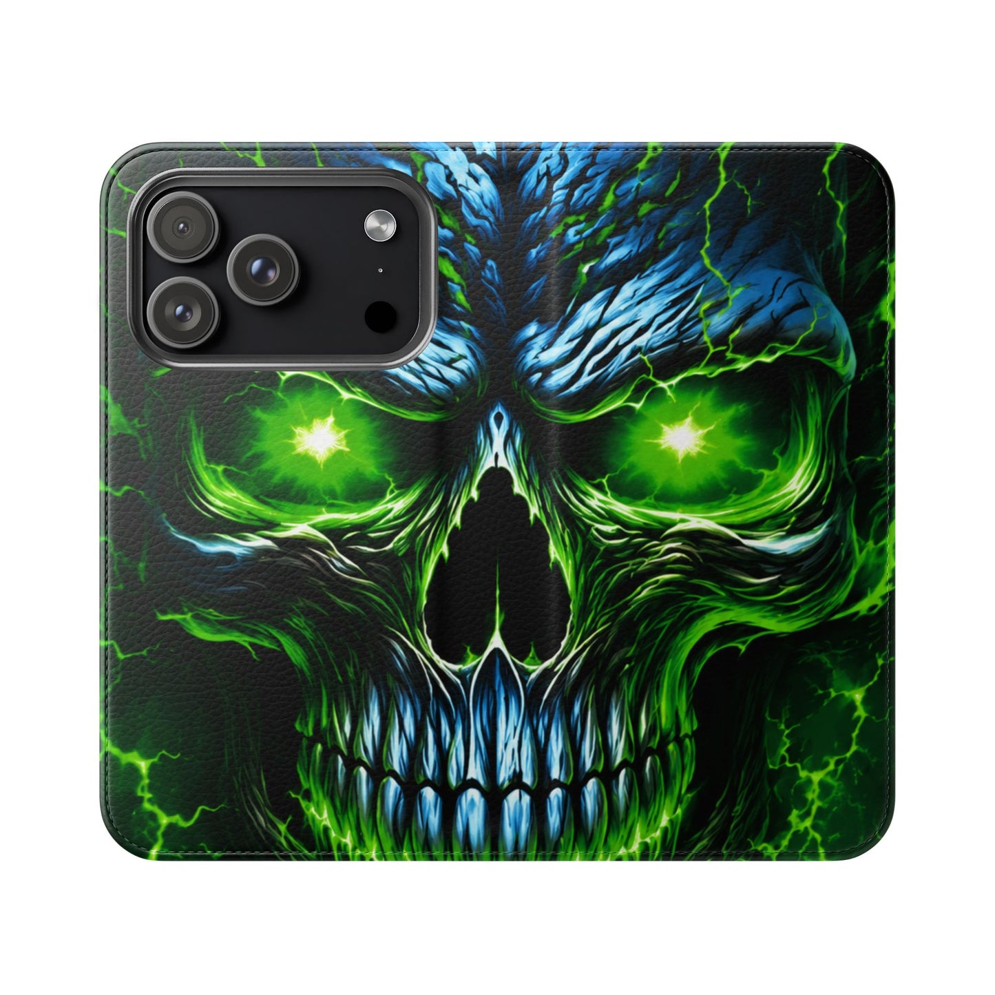 NecroVolt™ Flip Wallet Case for iPhone