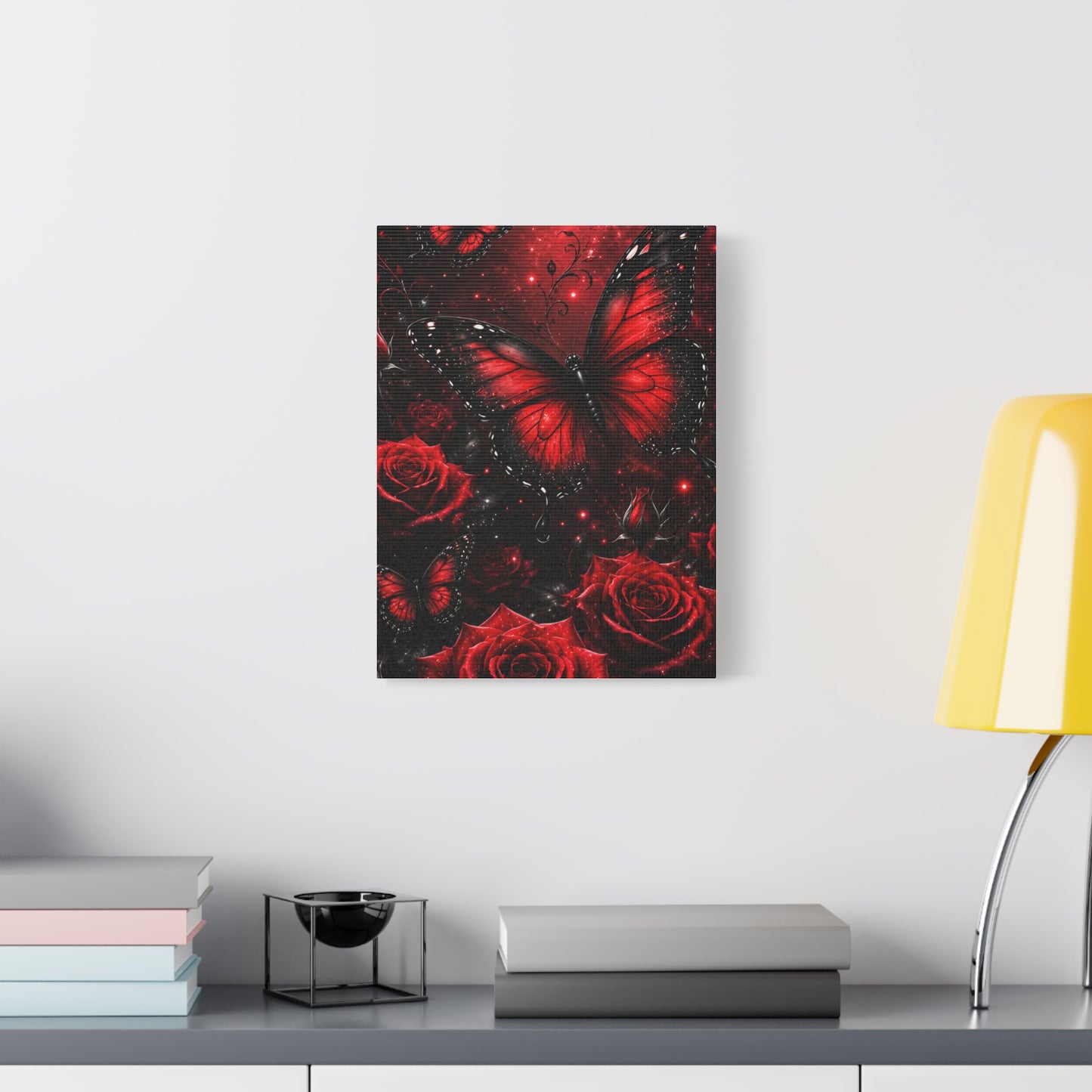 Crimson Metamorphosis™ Matte Stretched Canvas Wall Art (1.25")