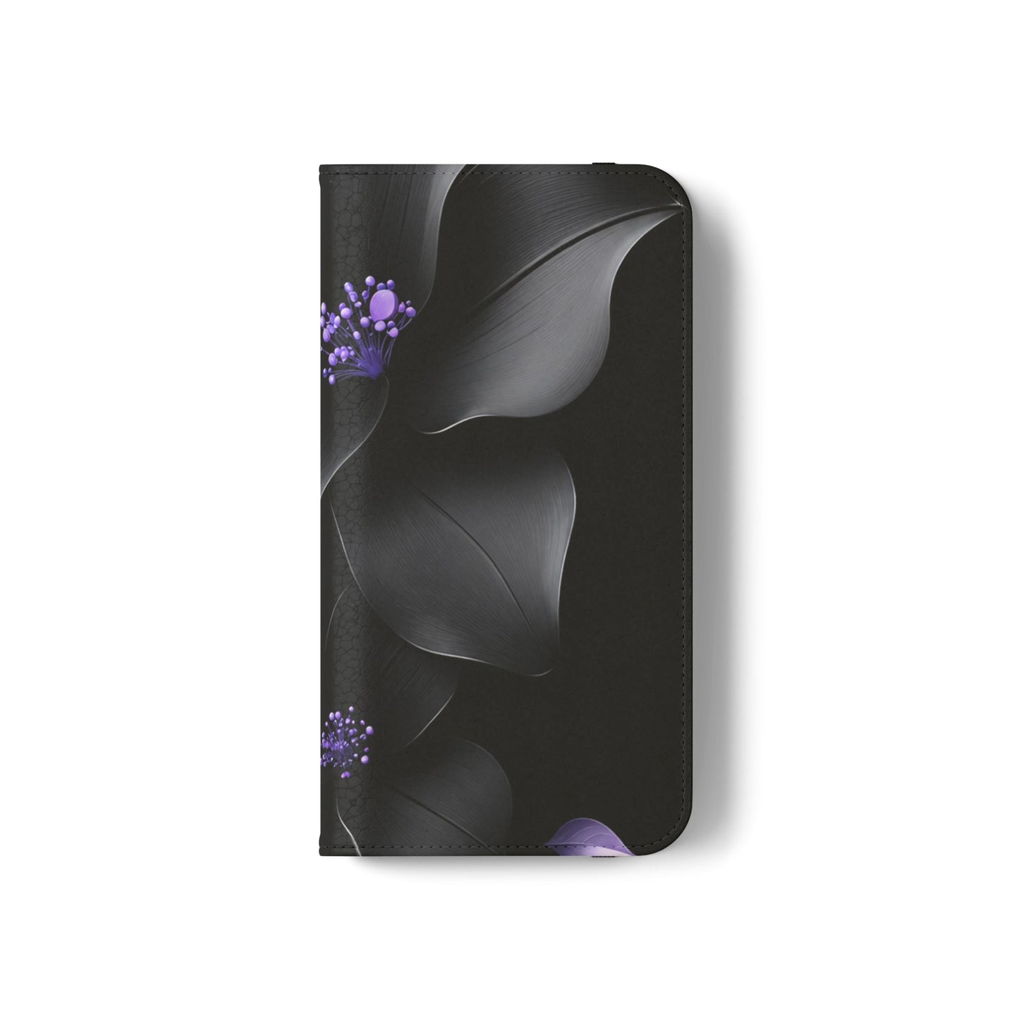 Midnight Lavender™ Flip Case for iPhone | Premium Vegan Leather Wallet Case