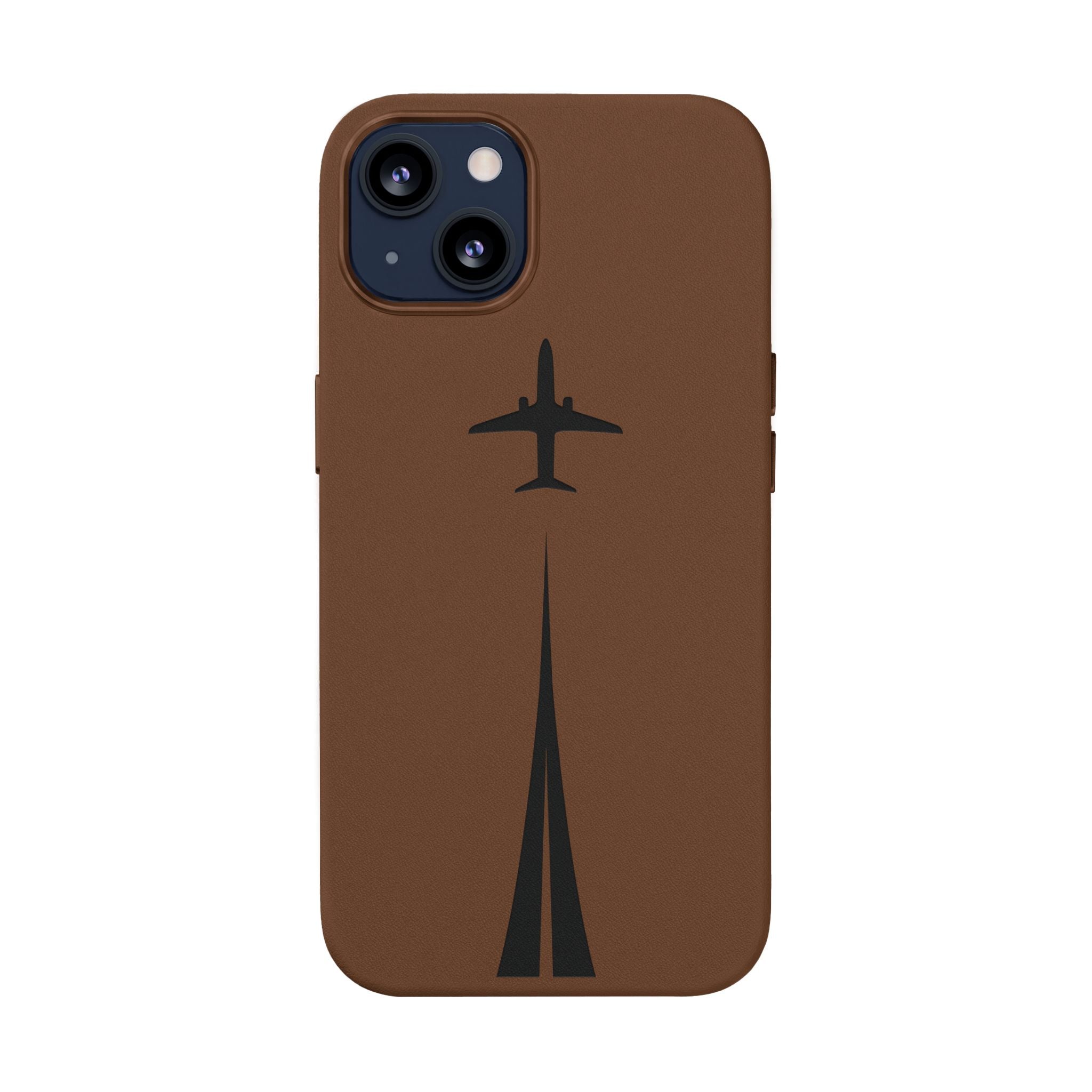 Take Off™ Engraved PU Leather Case for iPhone
