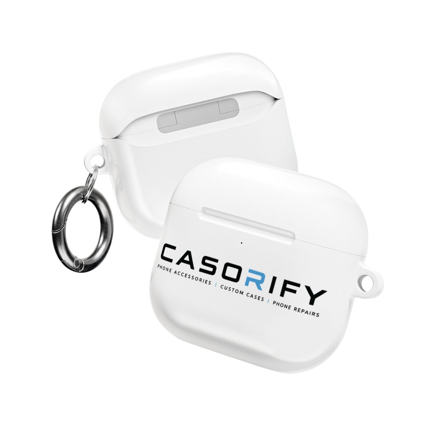 Coque de protection Casorify® Premium pour AirPods avec mousqueton