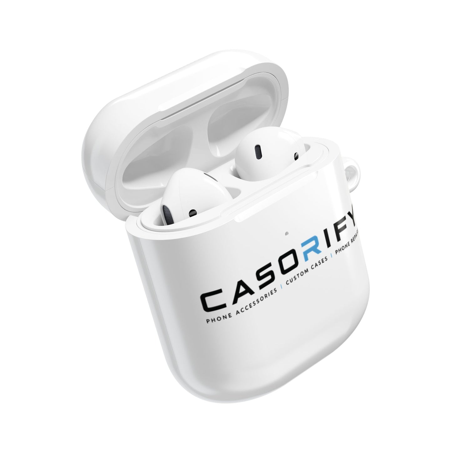 Coque de protection Casorify® Premium pour AirPods avec mousqueton
