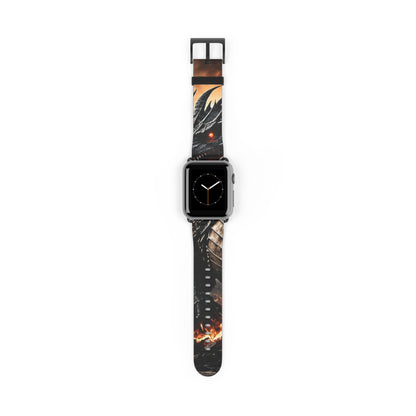 Ashen Dominion™ Apple Watch Band | Dragon Faux Leather Watch Strap