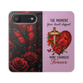 Cardinal's Promise™ Personalized Memorial Flip Wallet Case for iPhone 11-17 Series