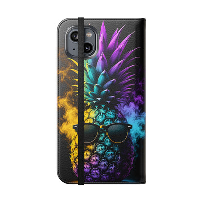 Smokin' Pineapple™ Flip Wallet Case for iPhone