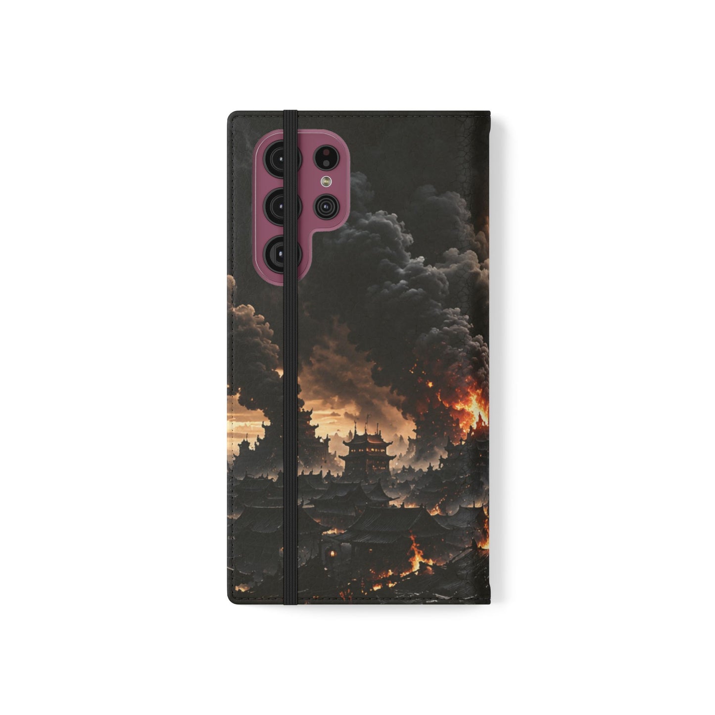 Ashen Dominion™ Flip Case for Samsung Galaxy | Premium Vegan Leather Wallet Case