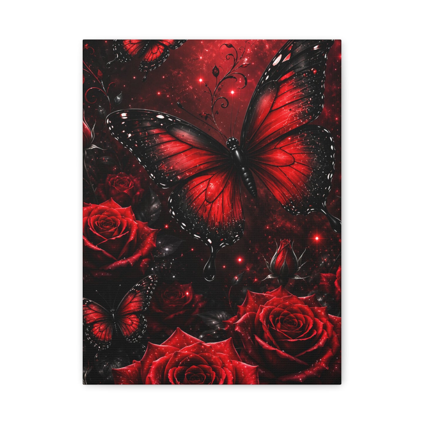 Crimson Metamorphosis™ Matte Stretched Canvas Wall Art (1.25")