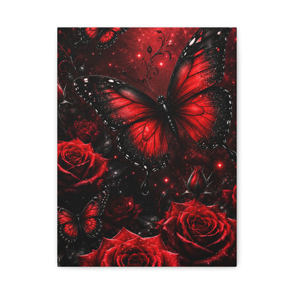 Crimson Metamorphosis™ Matte Stretched Canvas Wall Art (1.25")