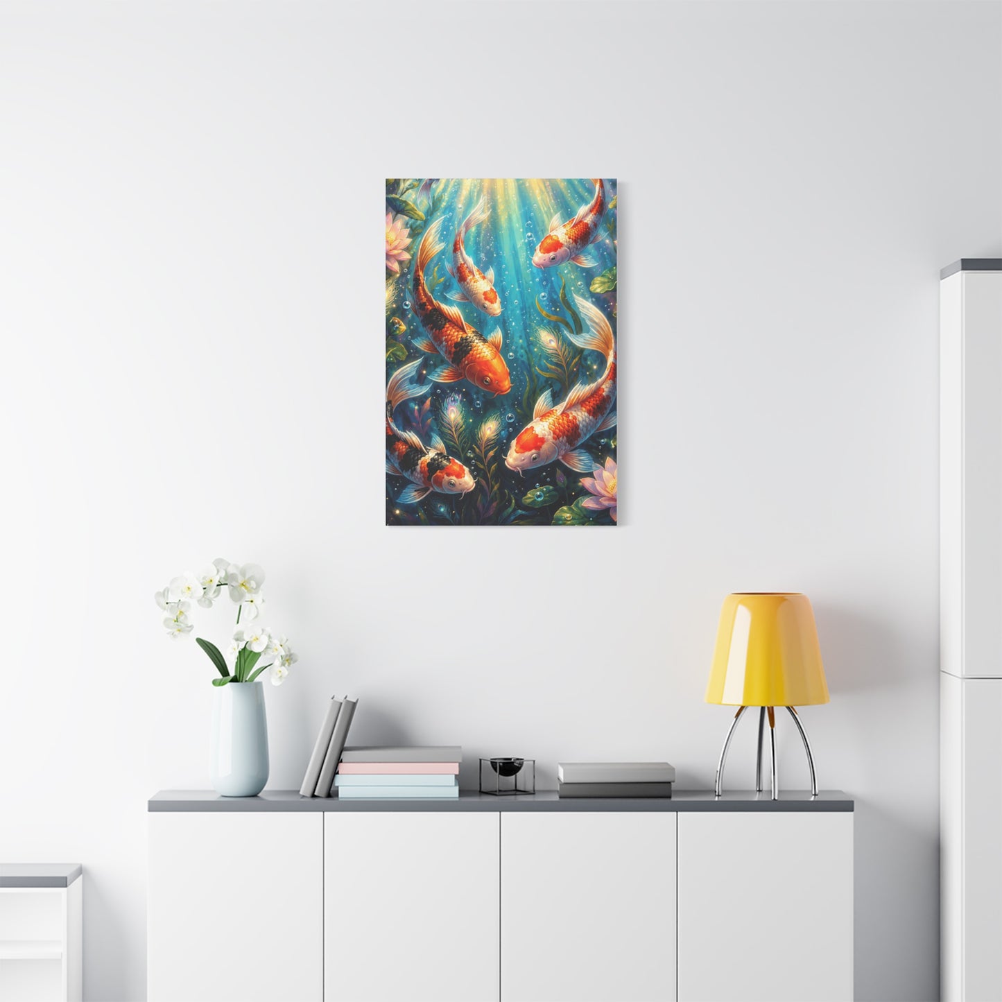 Koi Serenity™ Matte Stretched Canvas Wall Art (1.25")