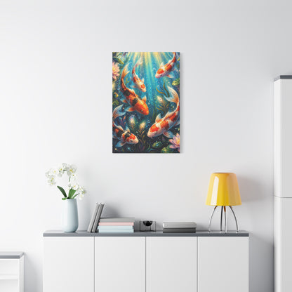 Koi Serenity™ Matte Stretched Canvas Wall Art (1.25")