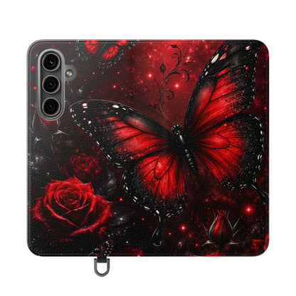 Étui portefeuille à rabat Crimson Metamorphosis™ pour Samsung Galaxy