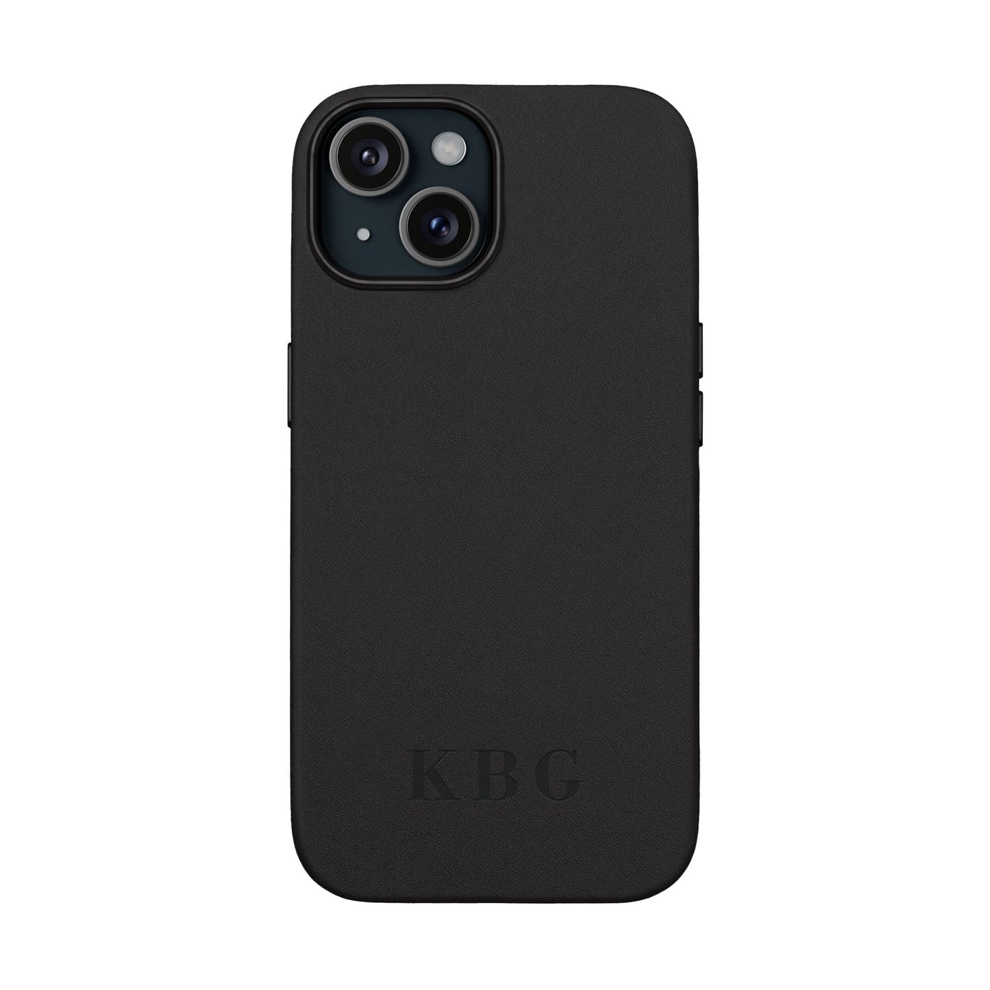 Étui de téléphone en cuir PU gravé sur mesure | Monogramme personnalisé