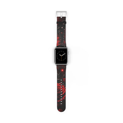 Crimson Metamorphosis™ Apple Watch Band | Premium Faux Leather Strap