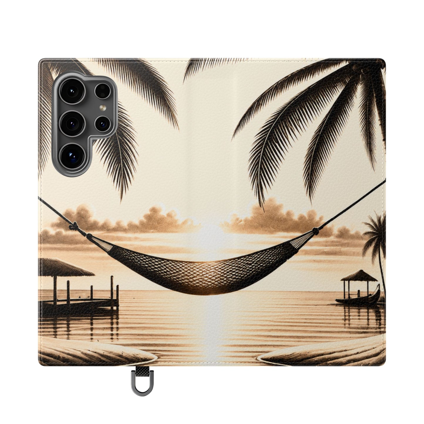 Island Serenity™ Faux Leather Flip Wallet Case for Samsung Galaxy