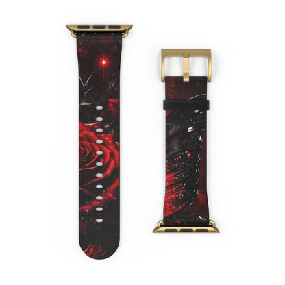Crimson Metamorphosis™ Apple Watch Band | Premium Faux Leather Strap