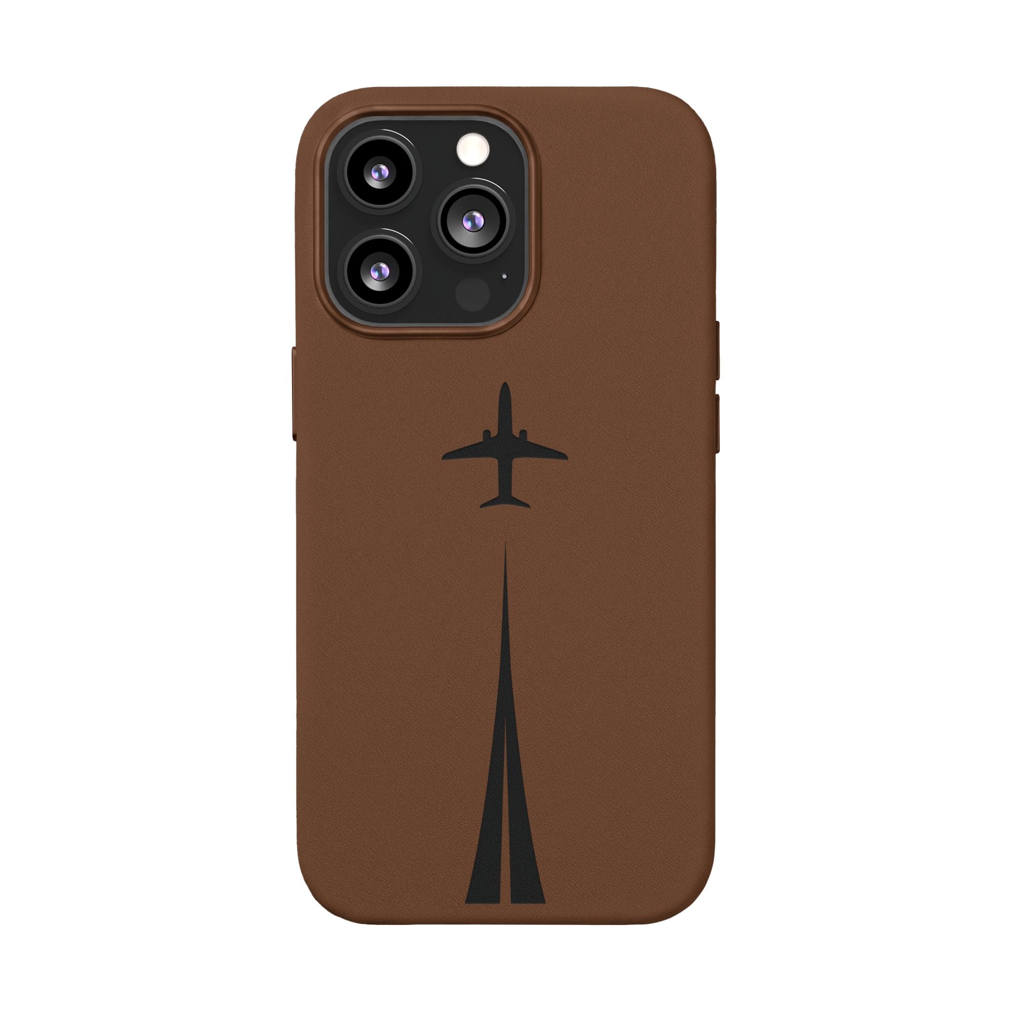 Take Off™ Engraved PU Leather Case for iPhone