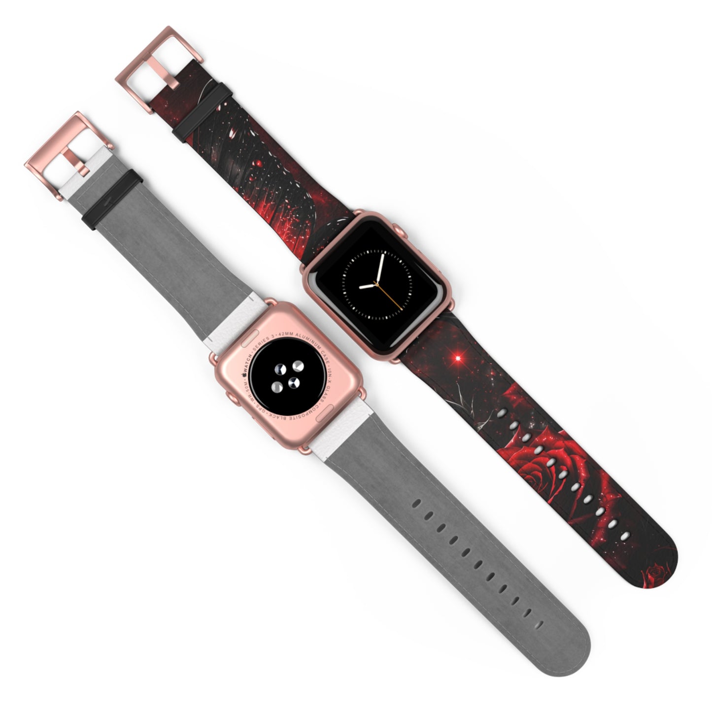 Crimson Metamorphosis™ Apple Watch Band | Premium Faux Leather Strap