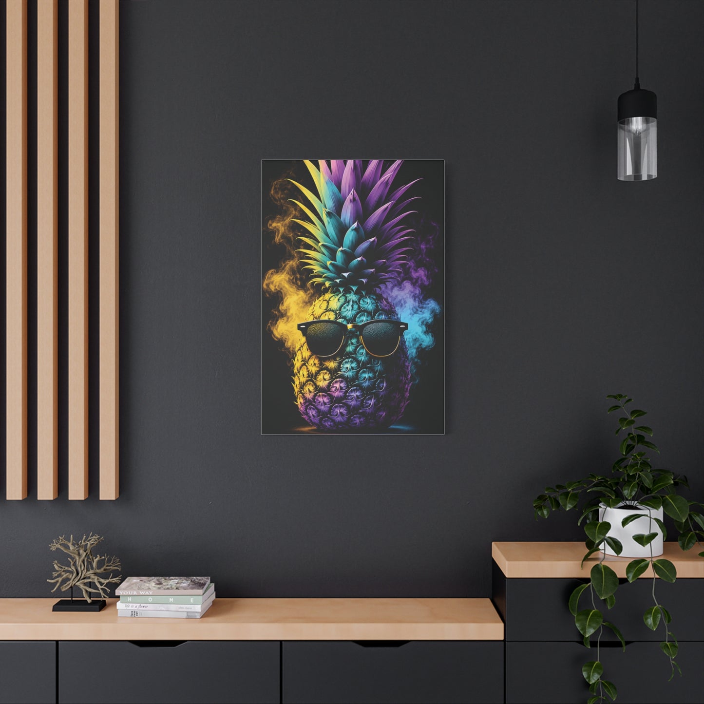 Smokin' Pineapple™ Matte Stretched Canvas Wall Art (1.25")