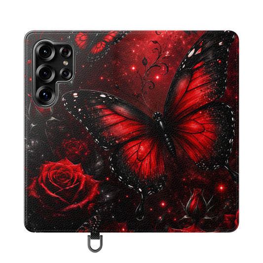 Crimson Metamorphosis™ Flip Wallet Case for Samsung Galaxy