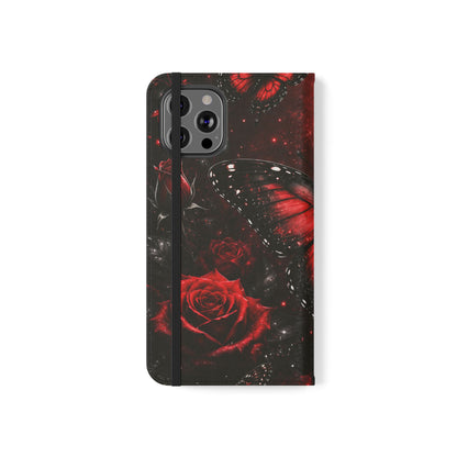 Étui portefeuille à rabat Crimson Metamorphosis™ pour iPhone
