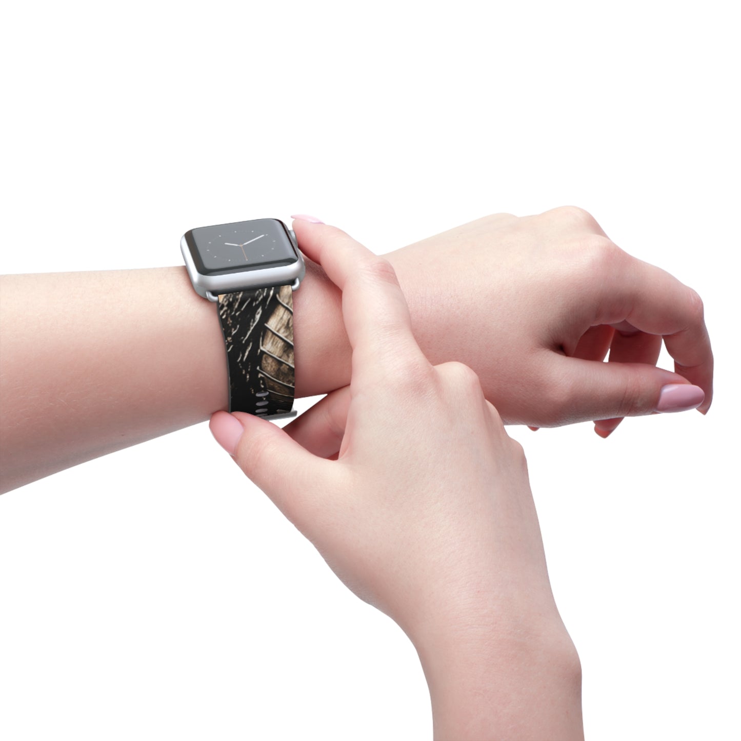 Ashen Dominion™ Apple Watch Band | Dragon Faux Leather Watch Strap