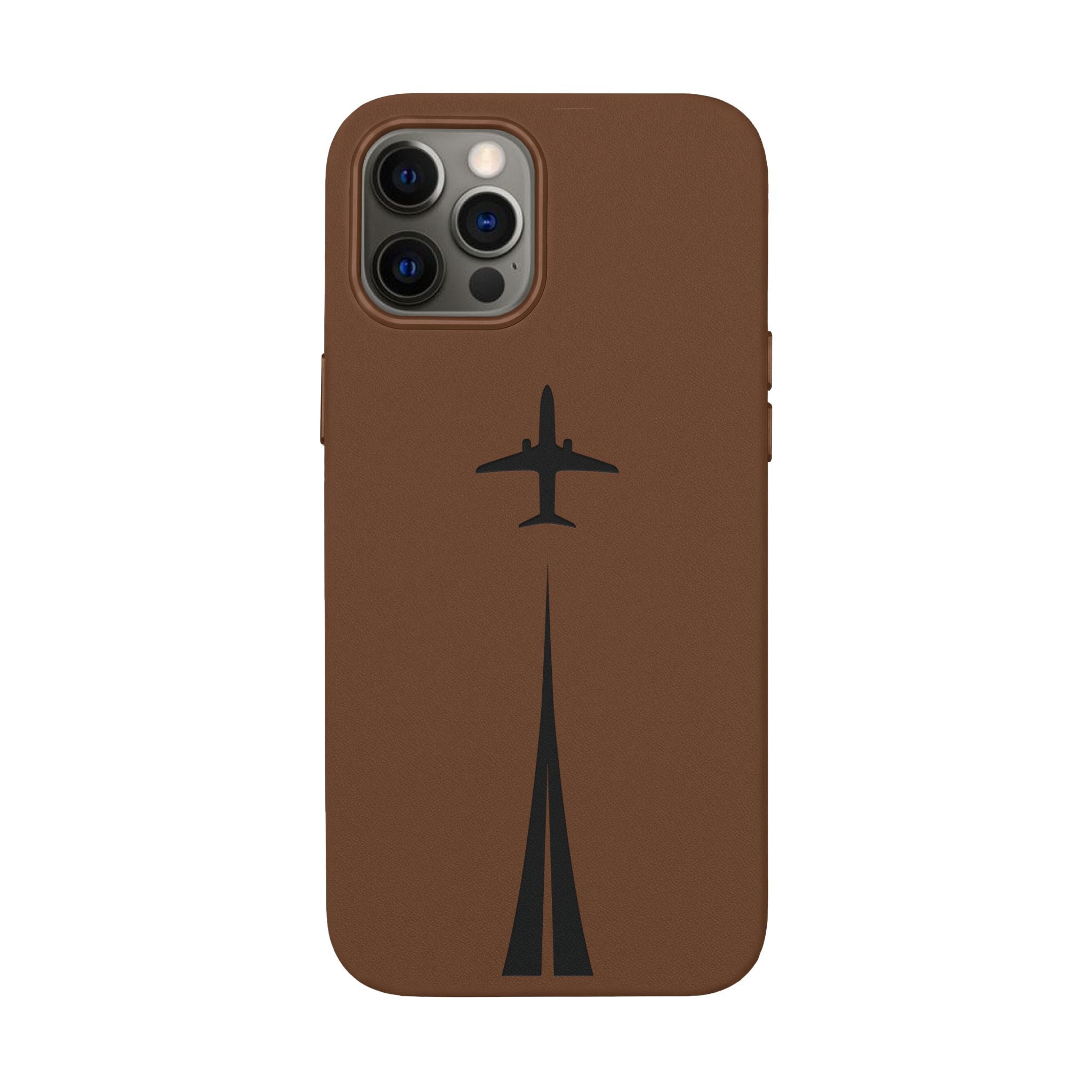 Take Off™ Engraved PU Leather Case for iPhone