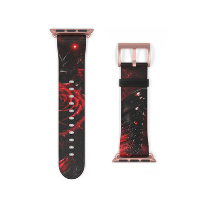 Crimson Metamorphosis™ Apple Watch Band | Premium Faux Leather Strap