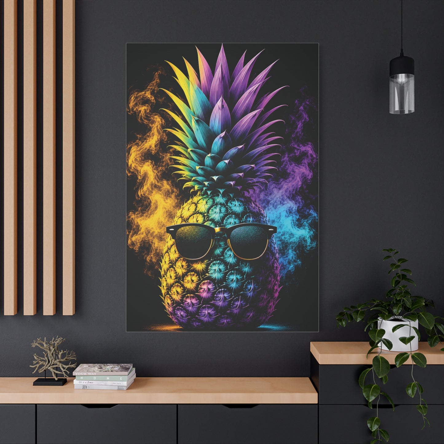 Smokin' Pineapple™ Matte Stretched Canvas Wall Art (1.25")