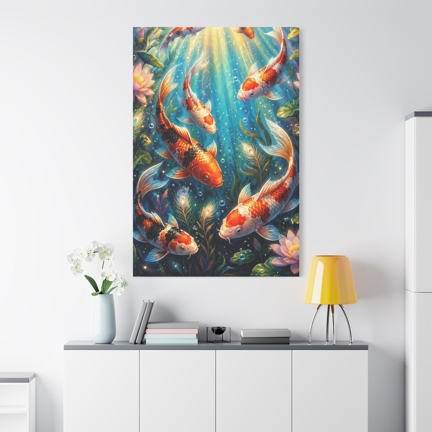 Koi Serenity™ Matte Stretched Canvas Wall Art (1.25")