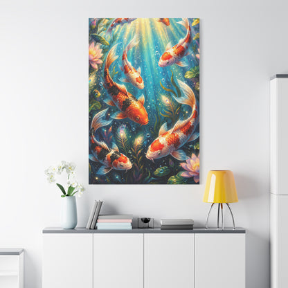 Koi Serenity™ Matte Stretched Canvas Wall Art (1.25")