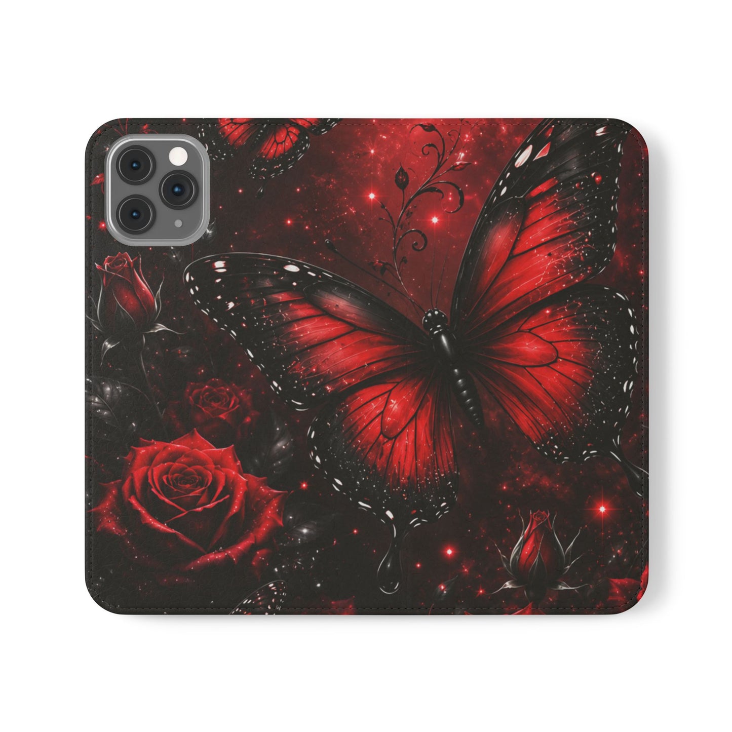 Étui portefeuille à rabat Crimson Metamorphosis™ pour iPhone