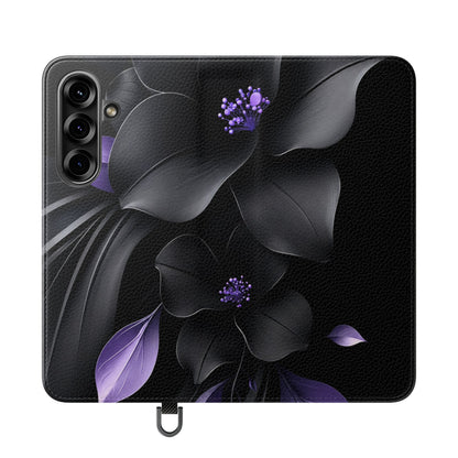 Midnight Lavender™ Flip Case for Samsung Galaxy | Premium Vegan Leather Wallet Case