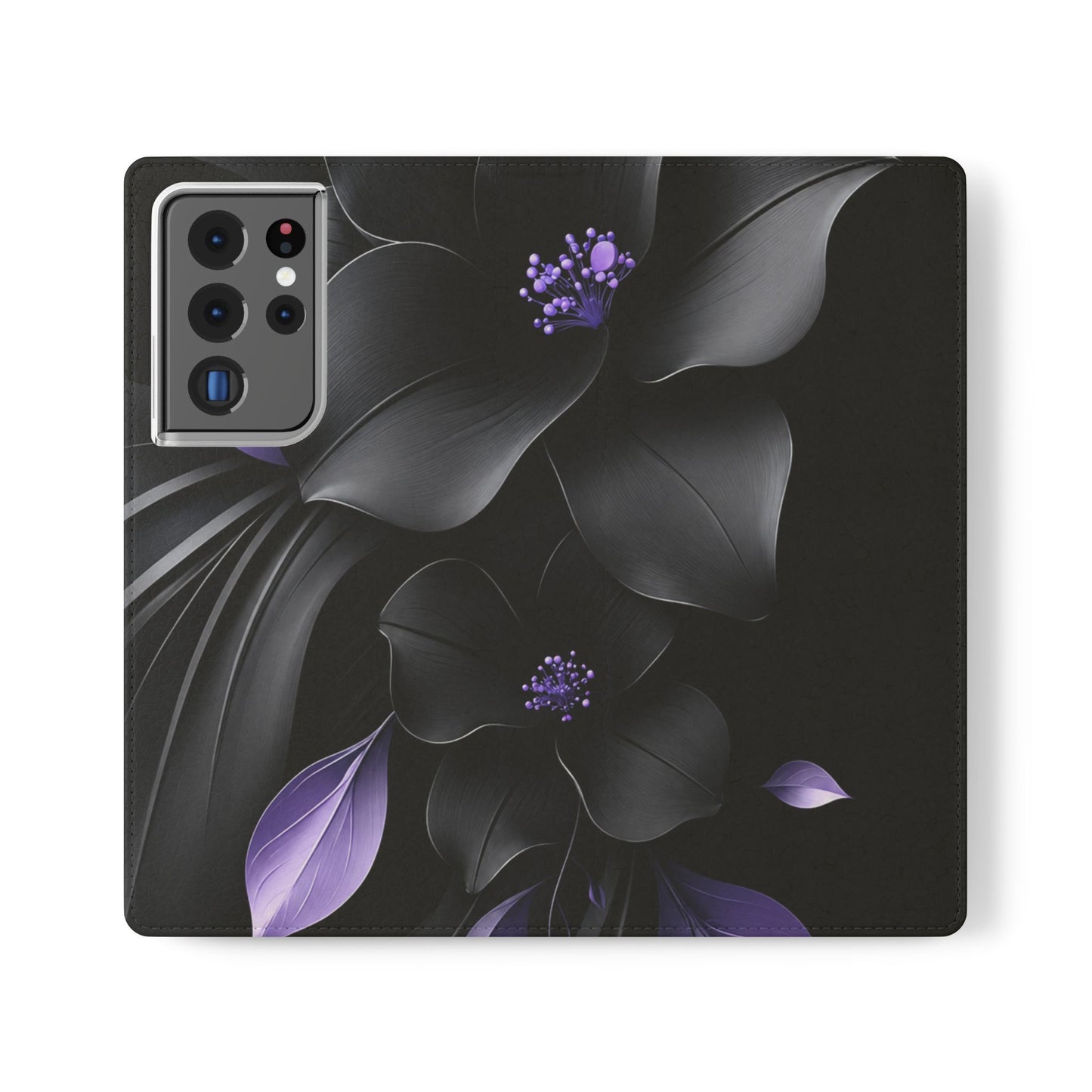 Midnight Lavender™ Flip Case for Samsung Galaxy | Premium Vegan Leather Wallet Case