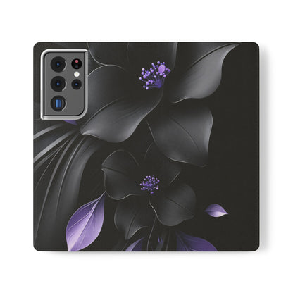 Midnight Lavender™ Flip Case for Samsung Galaxy | Premium Vegan Leather Wallet Case