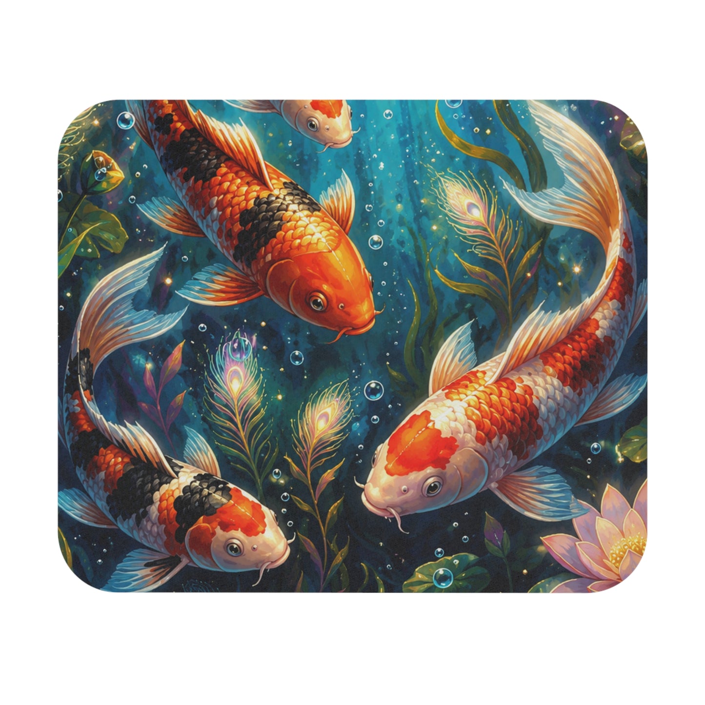 Koi Serenity™ Premium Rectangle Mouse Pad
