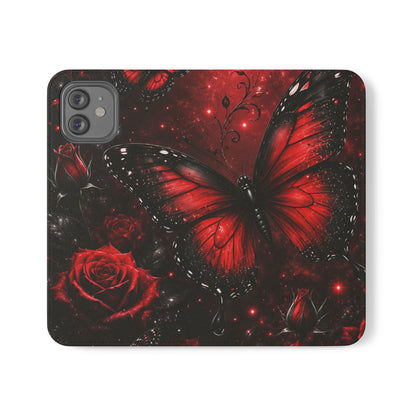 Étui portefeuille à rabat Crimson Metamorphosis™ pour iPhone