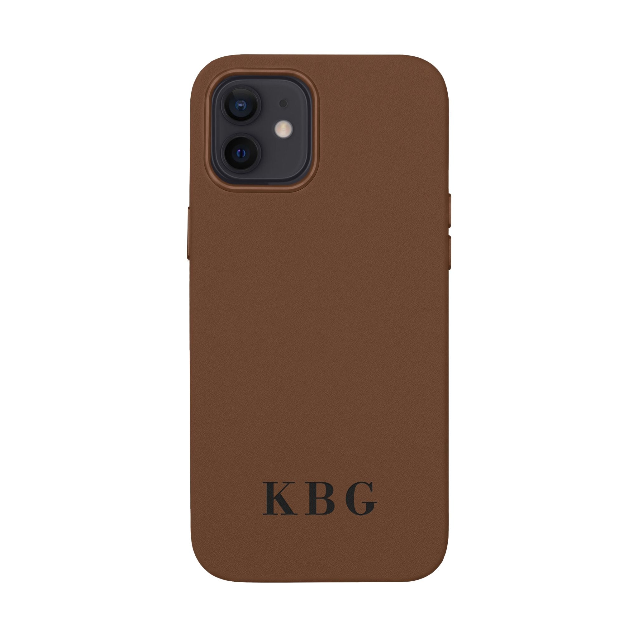 Custom Engraved PU Leather Phone Case | Personalized Monogram