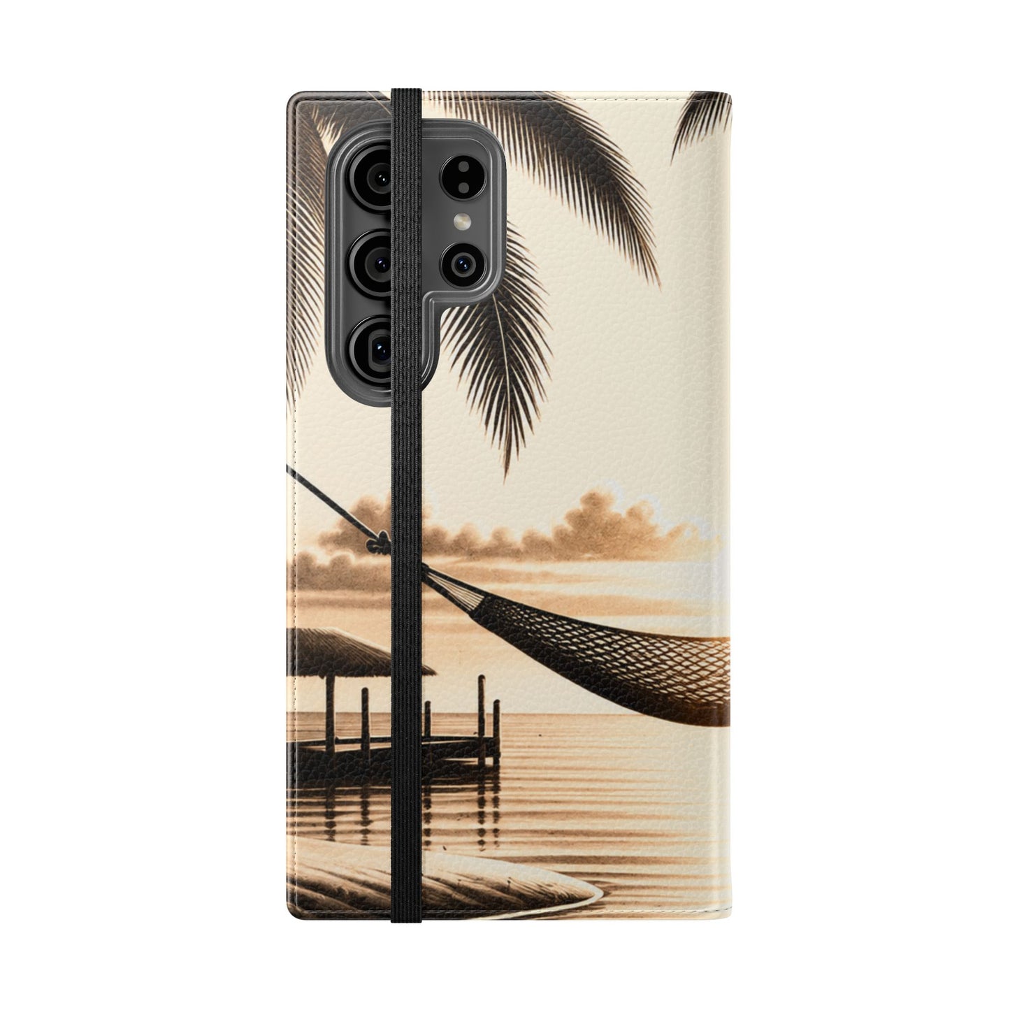 Island Serenity™ Faux Leather Flip Wallet Case for Samsung Galaxy