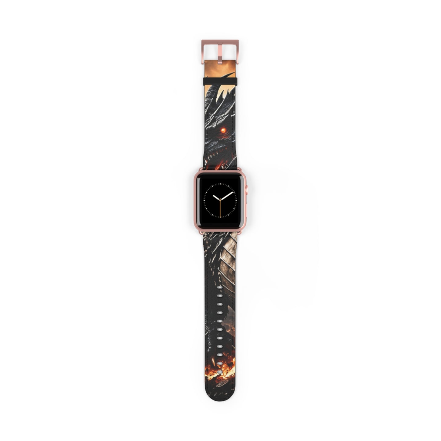 Ashen Dominion™ Apple Watch Band | Dragon Faux Leather Watch Strap
