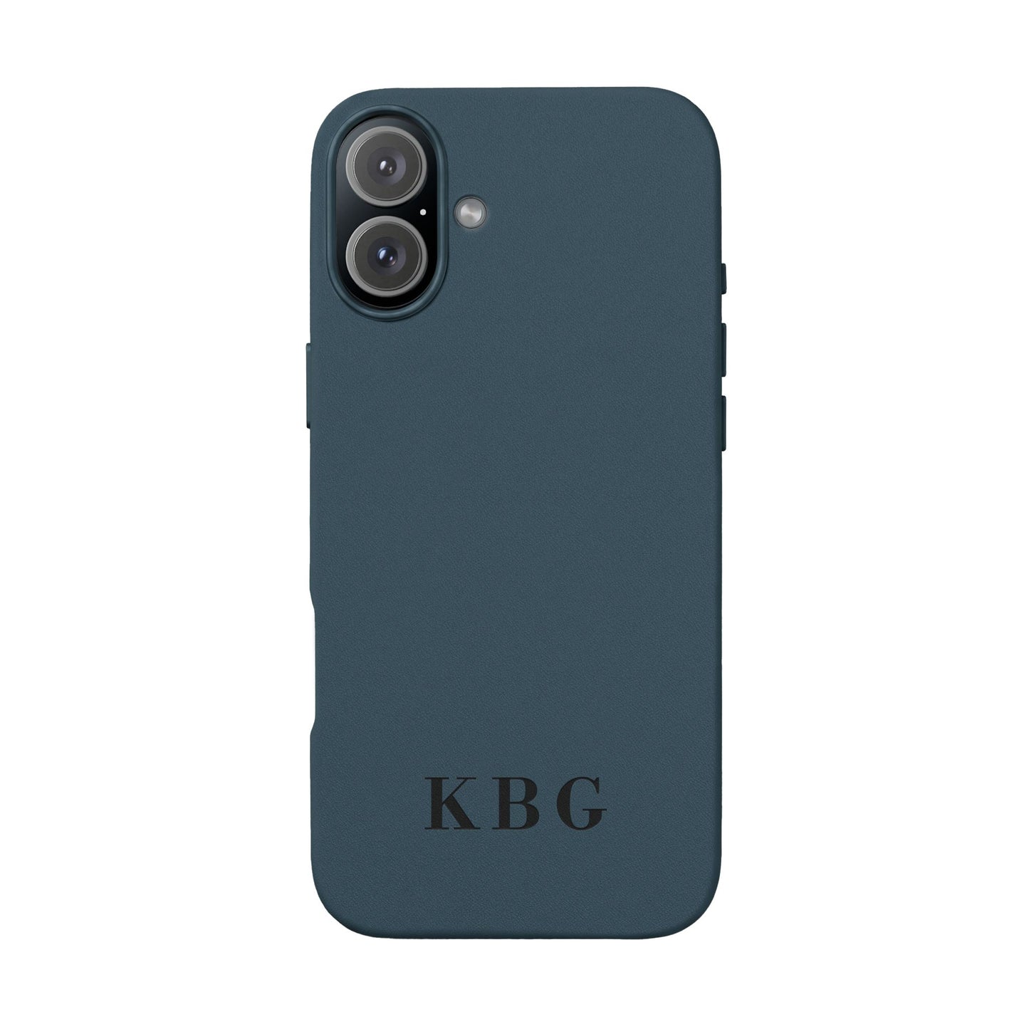Étui de téléphone en cuir PU gravé sur mesure | Monogramme personnalisé