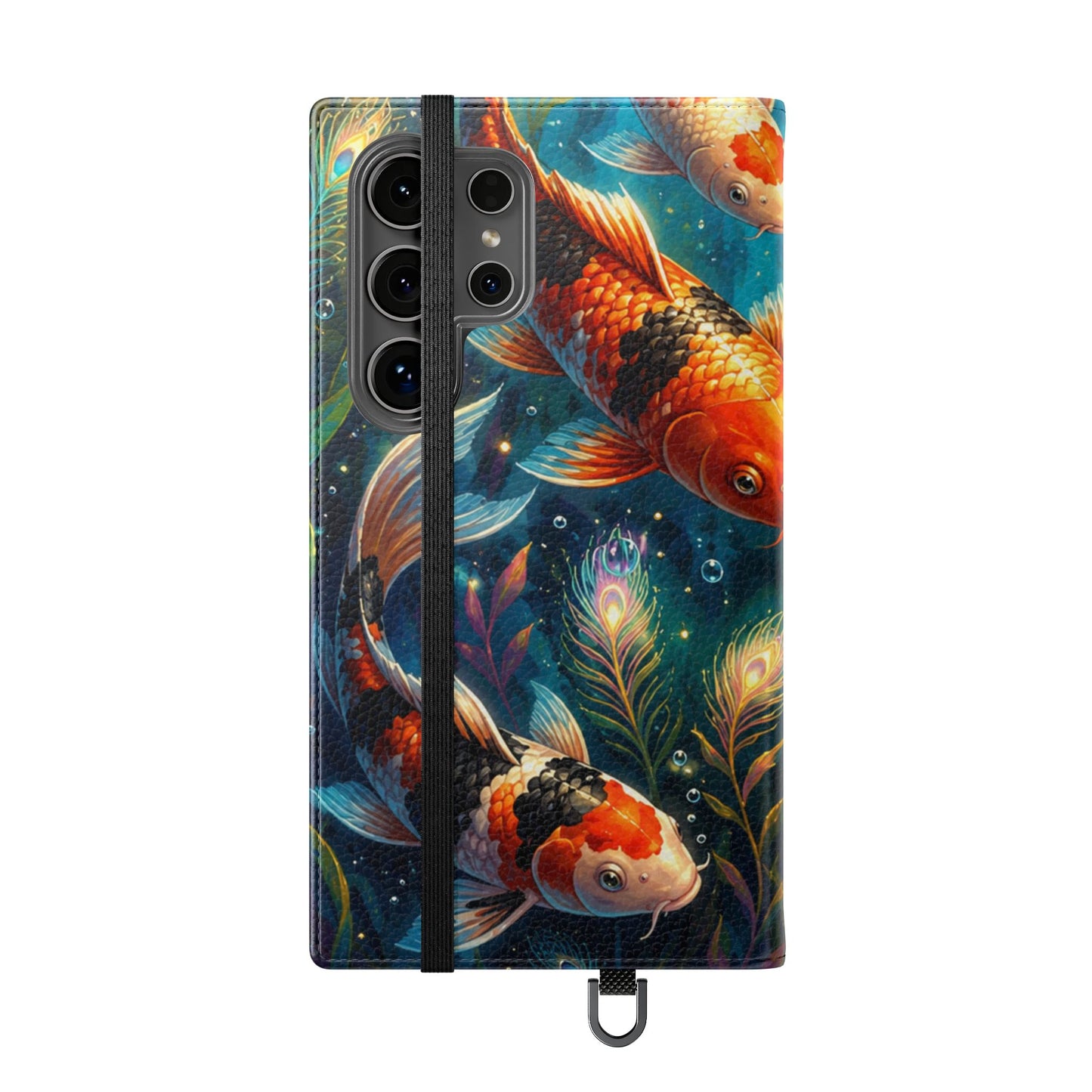 Koi Serenity™ Premium Leather Flip Wallet Case for Samsung Galaxy