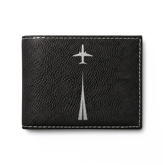 Personalized Take Off™ RFID Bi-Fold Wallet with Flip-Up ID Holder | Custom Engraved Travel Wallet