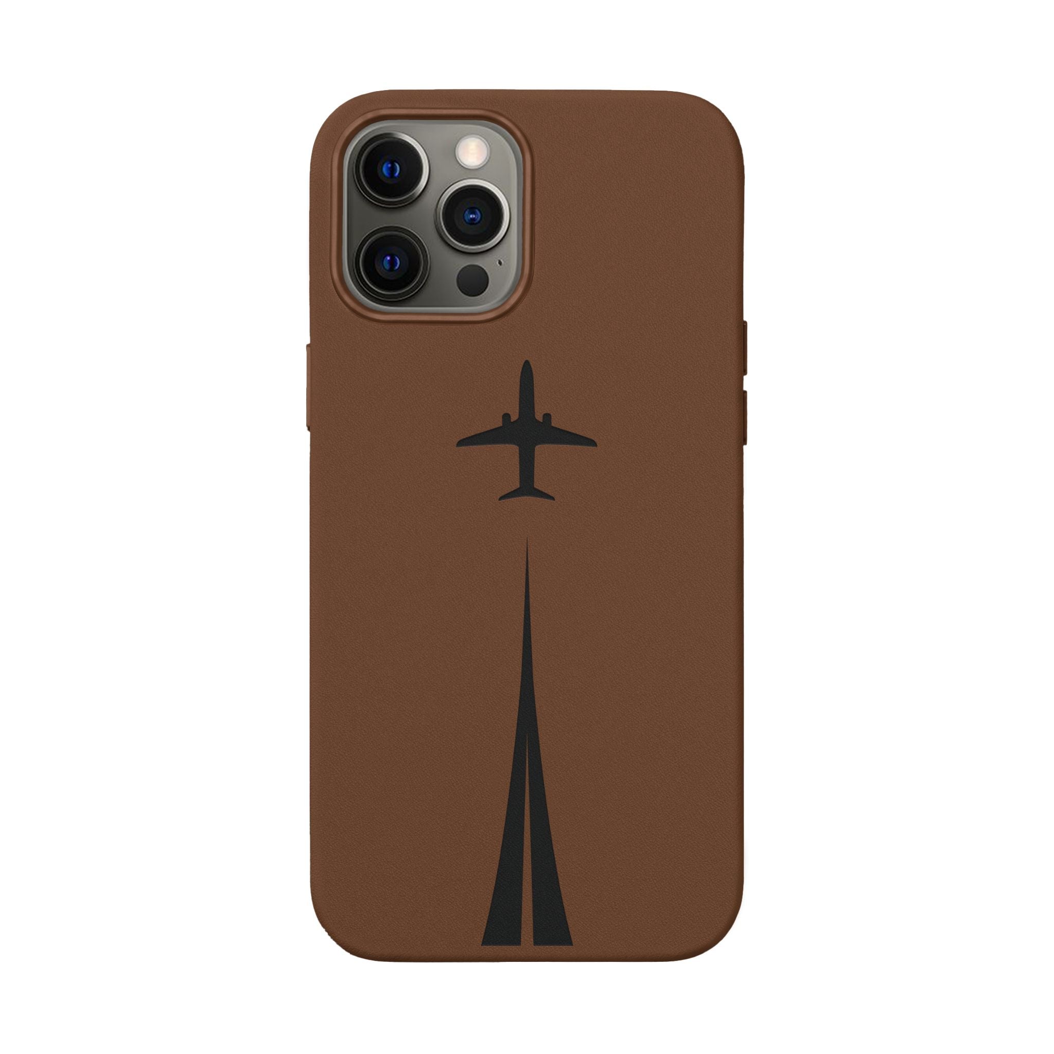 Take Off™ Engraved PU Leather Case for iPhone
