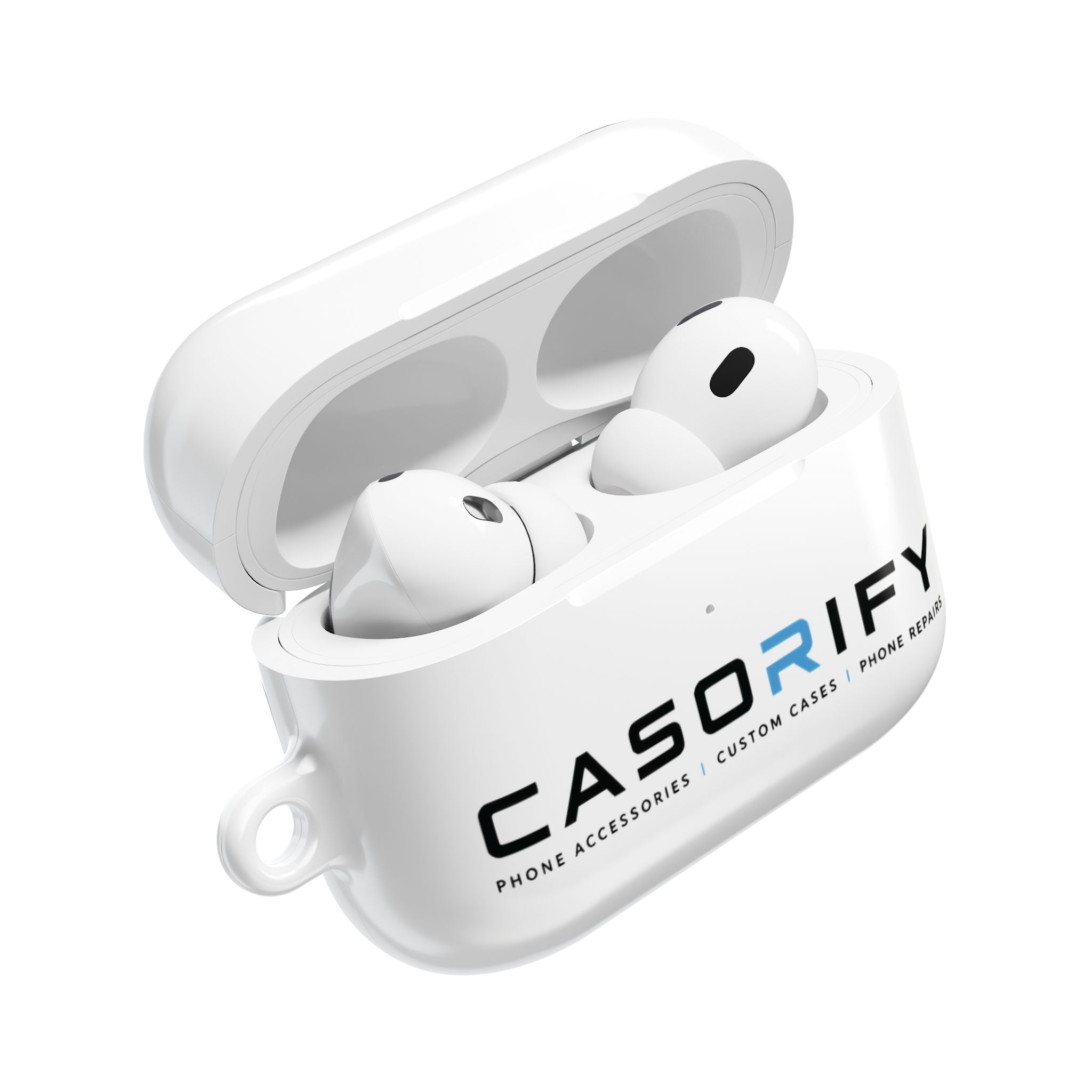 Casorify® Premium AirPods Protective Case with Carabiner | Gloss Finish
