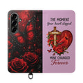 Cardinal's Promise Personalized Memorial Flip Wallet Case for Samsung Galaxy S Series